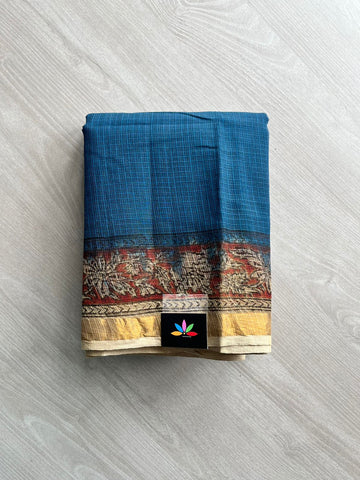 Block Printed Kalamkari Soft Kota Saree -12208