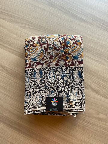 Kalamkari Handblock Printed Mul Cotton Saree -16079