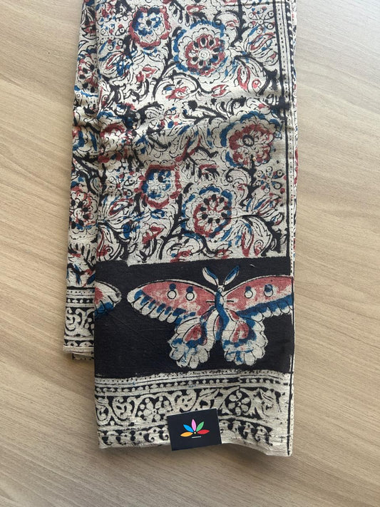 Kalamkari Handblock Printed Mul Cotton Saree -16097
