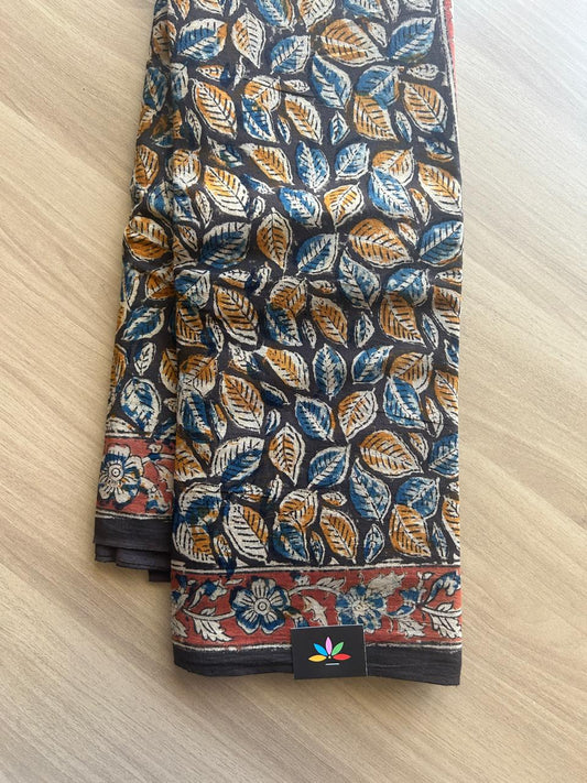 Kalamkari Handblock Printed Mul Cotton Saree -16098