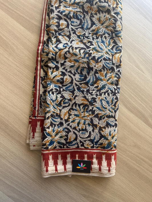 Kalamkari Handblock Printed Mul Cotton Saree -16104