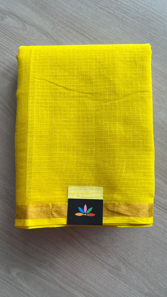 Kalamkari Pallu and Blouse Kota Cotton Saree -26162