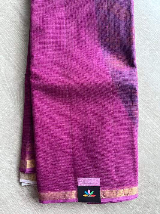 Kalamkari Pallu and Blouse Kota Cotton Saree -28581