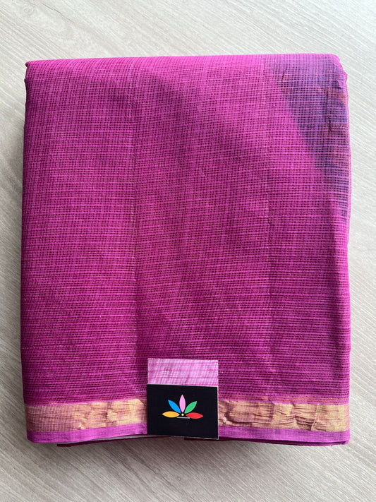 Kalamkari Pallu and Blouse Kota Cotton Saree -28581