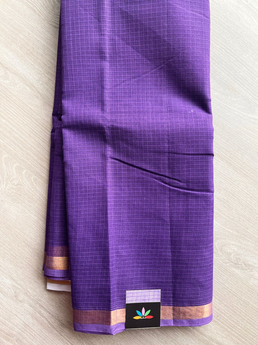 Kalamkari Pallu and Blouse Kota Cotton Saree -28582