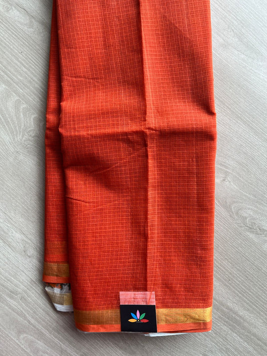 Kalamkari Pallu and Blouse Kota Cotton Saree -28585