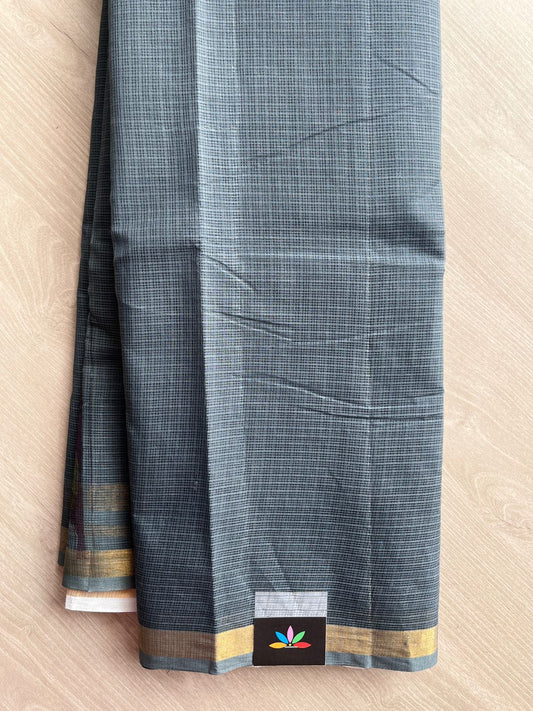 Kalamkari Pallu and Blouse Kota Cotton Saree -28589