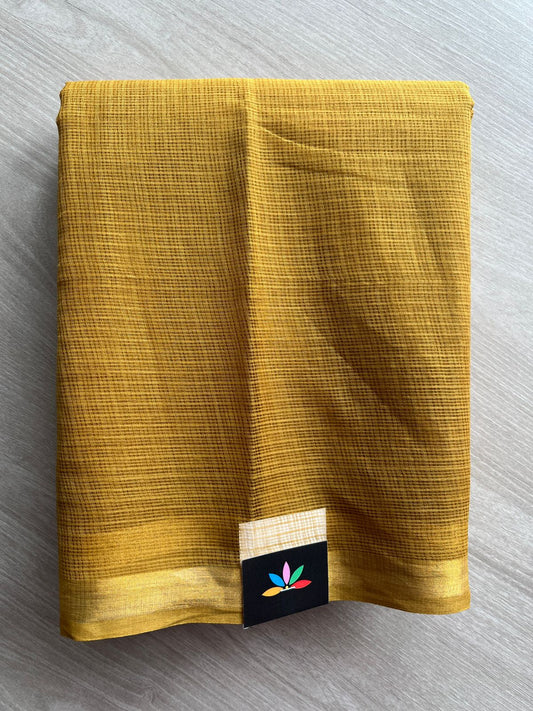 Kalamkari Pallu and Blouse Kota Cotton Saree -28590