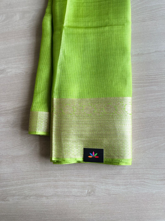 Woven Border Pure Kota Silk Saree -8412