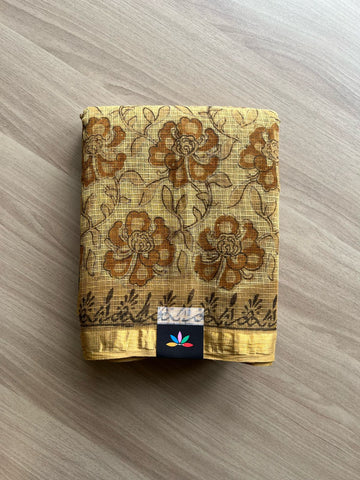 Handblock Printed Kota Doria Saree -22249