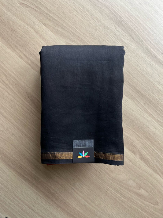 Handblock Printed Chanderi Silk Cotton Saree -22253