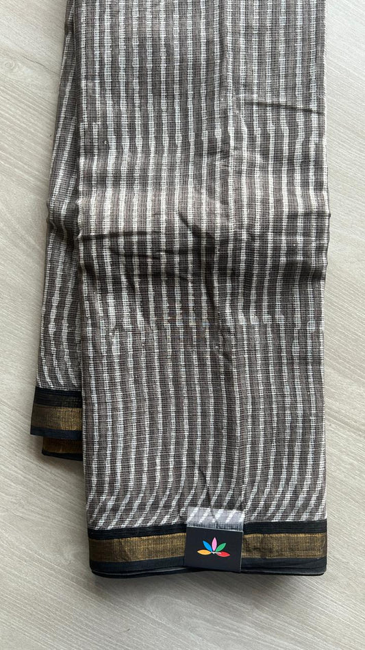 Handblock Printed Kota Doria Saree -25286