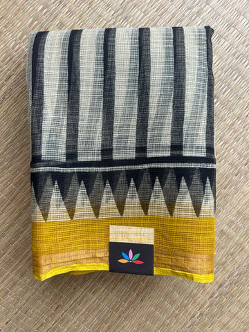 Handblock Printed Kota Doria Saree - 32608
