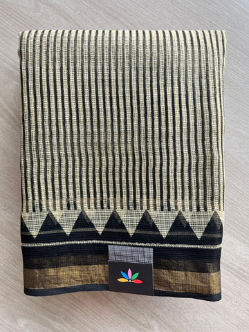Handblock Printed Kota Doria Saree - 32614