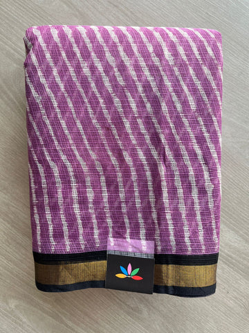 Handblock Printed Kota Doria Saree-32616
