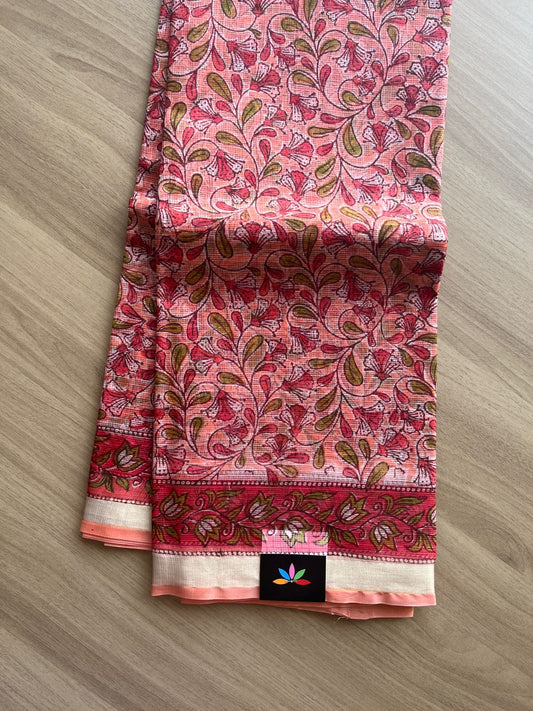 Handblock Printed Pure Kota Silk Saree -14421