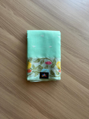 Woven Border Blended Kota Silk Saree-16386