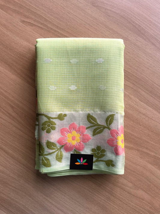 Woven Border Blended Kota Silk Saree-19115
