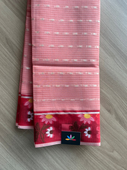 Woven Border Blended Kota Silk Saree-19127