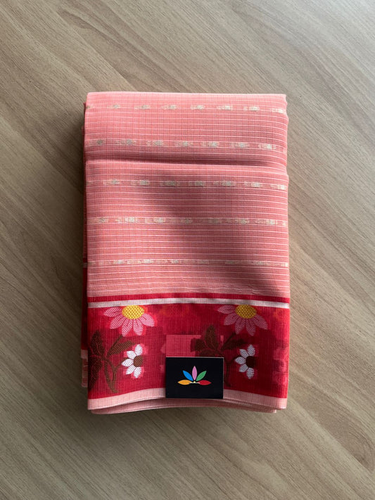 Woven Border Blended Kota Silk Saree-19127