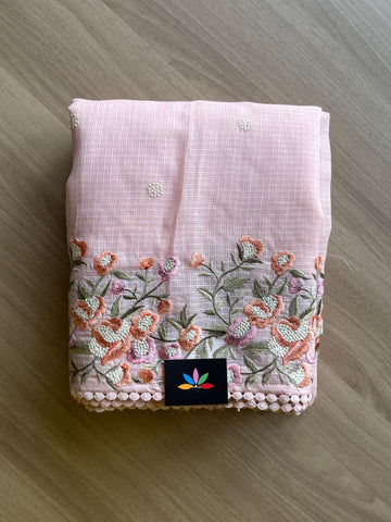 Floral Embroidery Kota Saree-20022
