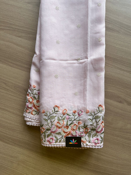 Floral Embroidery Kota Saree-20024
