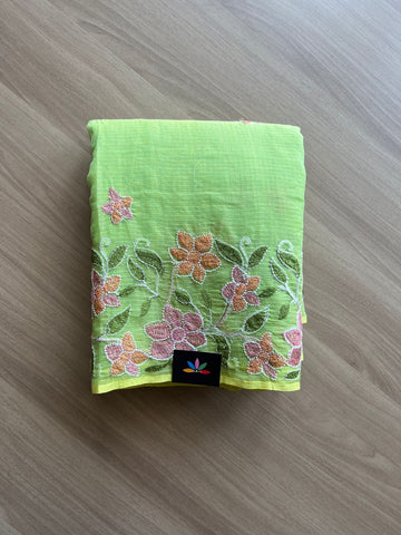 Machine Embroidered Kota Saree -20871