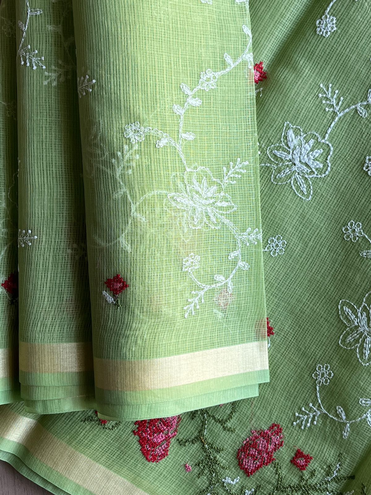 Machine Embroidered Blended Kota Saree-21441 – Fabk-in