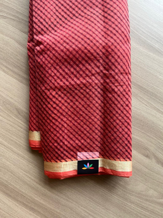 Printed blended Kota saree-22487