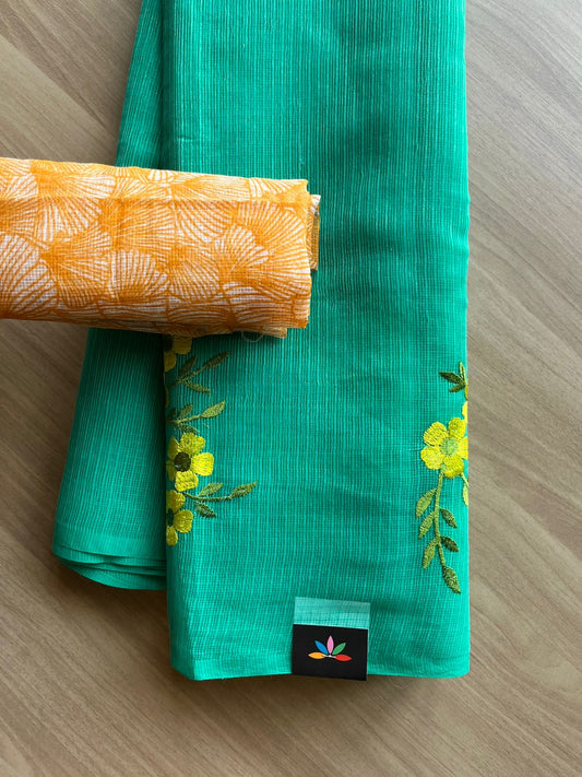 Simple Embroidery Kota Saree-22787