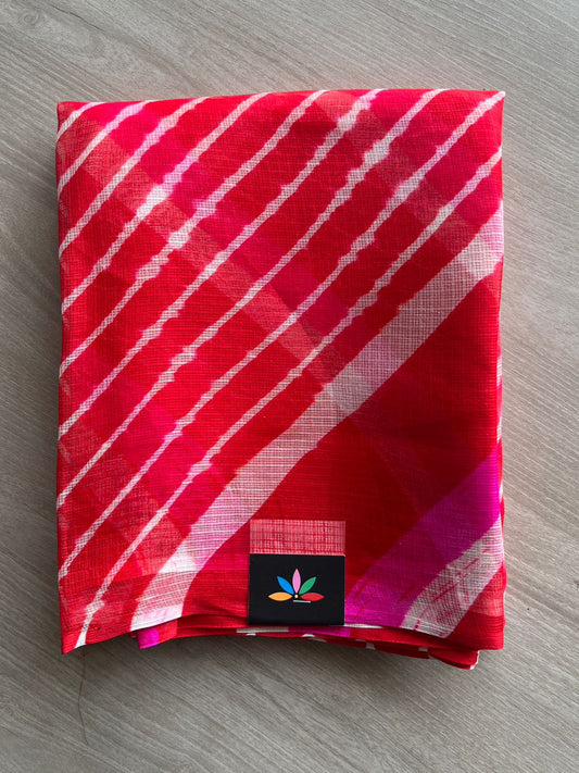 Double Colour Leheriya Kota Silk Saree -26559