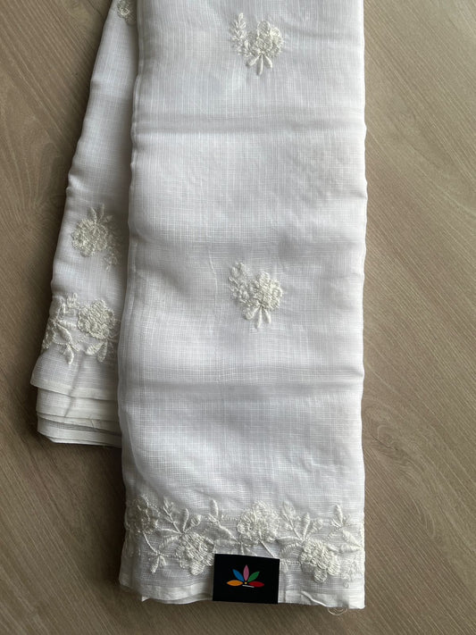 Machine Embroidered Kota Saree -26564