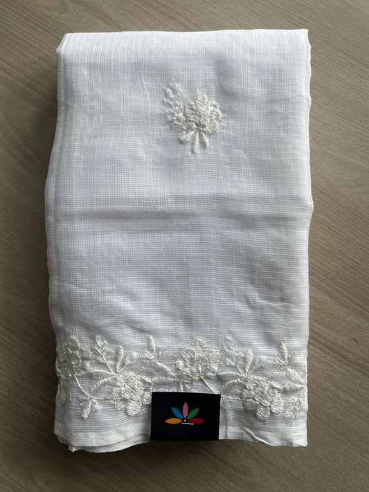 Machine Embroidered Kota Saree -26564