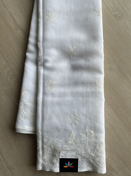 Machine Embroidered Kota Saree -26567