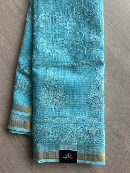 All Over Machine Embroidered Kota Saree-26568