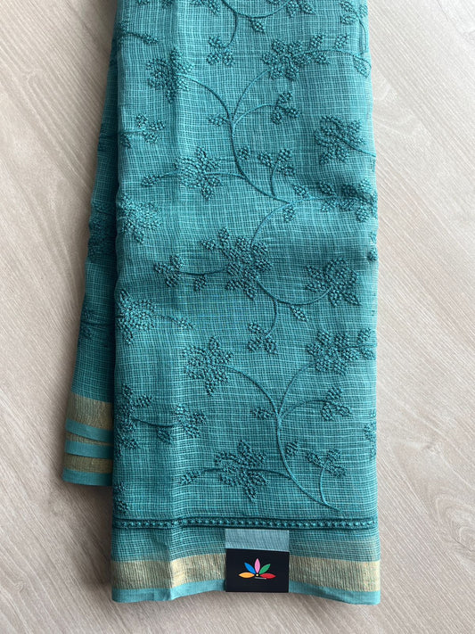 All Over Machine Embroidered Kota Saree-26570