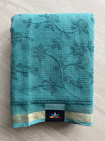 All Over Machine Embroidered Kota Saree-26570