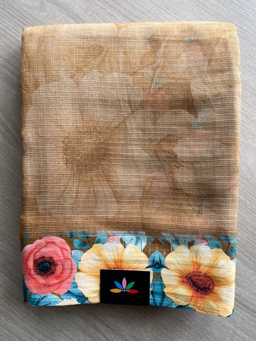 Copper Shade Digital Printed Pure Soft Kota Saree - 28266