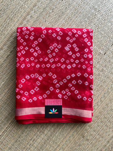 Bandhini Print Pure Kota Silk Saree - 30617