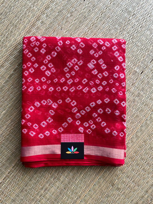 Bandhini Print Pure Kota Silk Saree - 30617