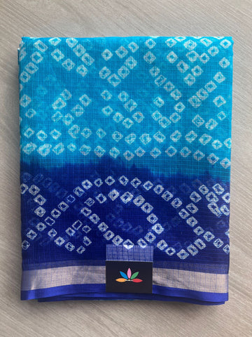 Bandhani Print Pure Kota Silk Saree - 33068