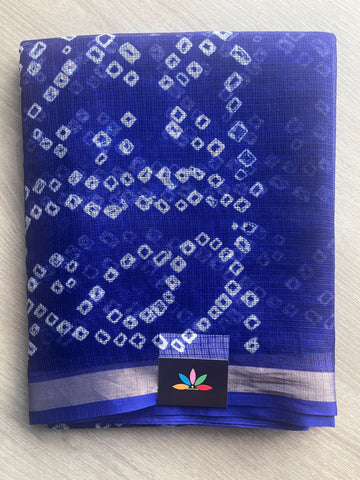 Bandhani Print Pure Kota Silk Saree - 33071