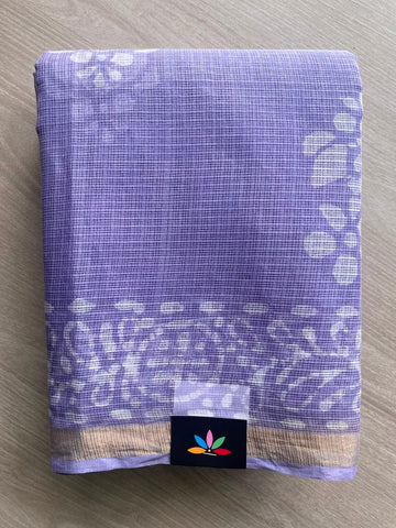 Batik Print Kota Doria Saree - 34867