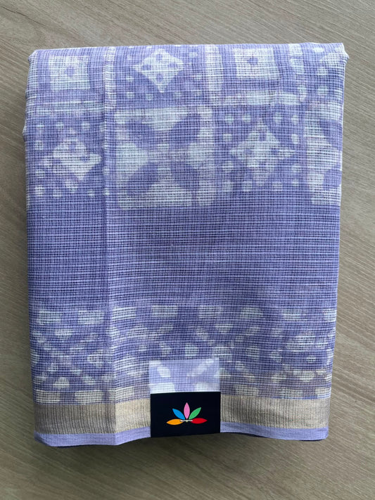 Batik Print Kota Doria Saree - 34870