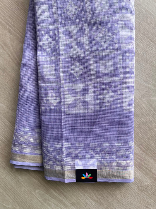 Batik Print Kota Doria Saree - 34870