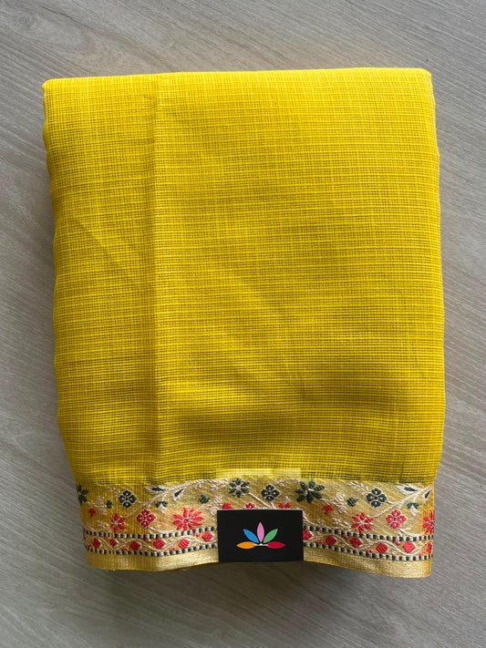 Woven Border Kota Saree - 34898