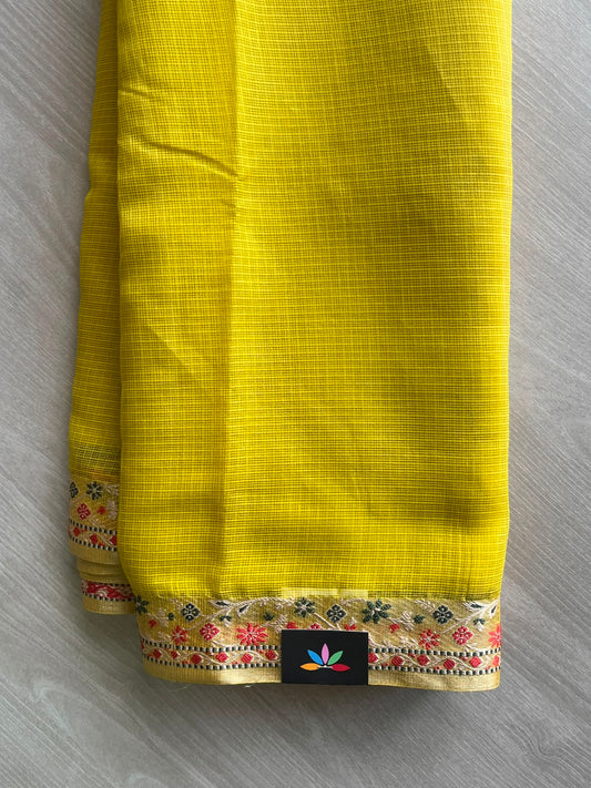 Woven Border Kota Saree - 34898