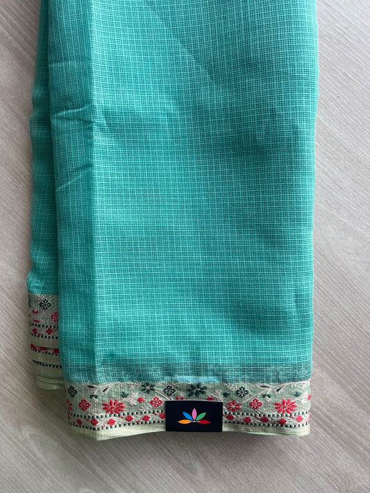 Woven Border Kota Saree - 34899