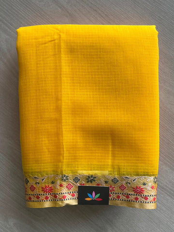 Woven Border Kota Saree - 34901