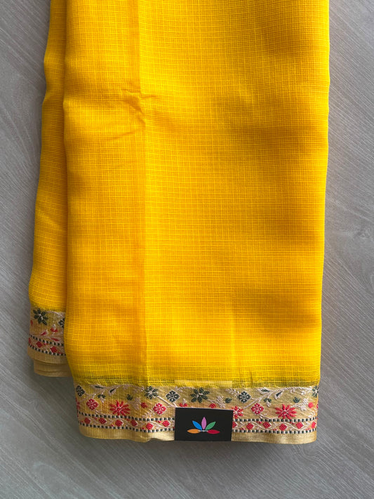 Woven Border Kota Saree - 34901